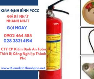 Hình ảnh kiểm định BÌnh PCCC