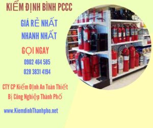 Hình ảnh kiểm định BÌnh PCCC