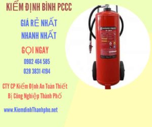 Hình ảnh kiểm định BÌnh PCCC