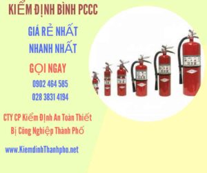 Hình ảnh kiểm định BÌnh PCCC