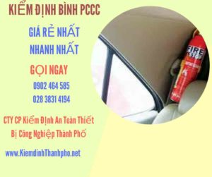 Hình ảnh kiểm định BÌnh PCCC