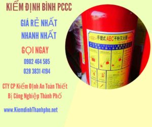 Hình ảnh kiểm định BÌnh PCCC