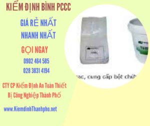 Hình ảnh kiểm định BÌnh PCCC