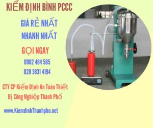 Hình ảnh kiểm định BÌnh PCCC