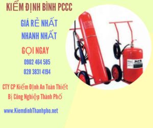 Hình ảnh kiểm định BÌnh PCCC