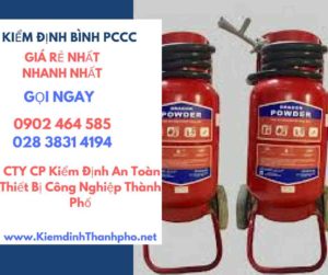 Hình ảnh kiểm định BÌnh PCCC