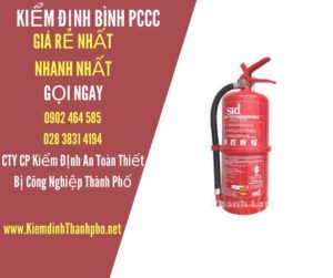 Hình ảnh kiểm định BÌnh PCCC