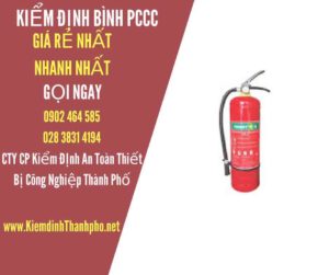 Hình ảnh kiểm định BÌnh PCCC