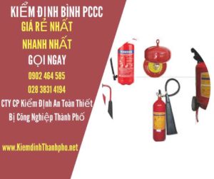 Hình ảnh kiểm định BÌnh PCCC