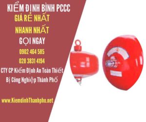 Hình ảnh kiểm định BÌnh PCCC