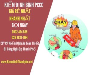 Hình ảnh kiểm định BÌnh PCCC