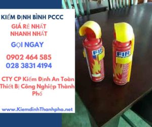 Hình ảnh kiểm định BÌnh PCCC