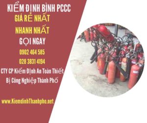 Hình ảnh kiểm định BÌnh PCCC