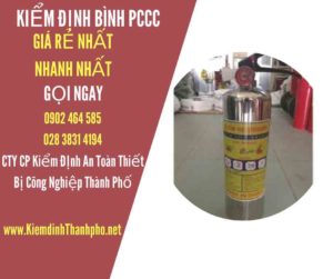 Hình ảnh kiểm định BÌnh PCCC