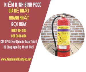 Hình ảnh kiểm định BÌnh PCCC