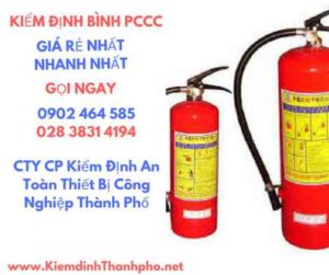 Hình ảnh kiểm định BÌnh PCCC