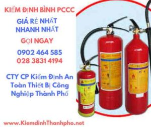 Hình ảnh kiểm định BÌnh PCCC