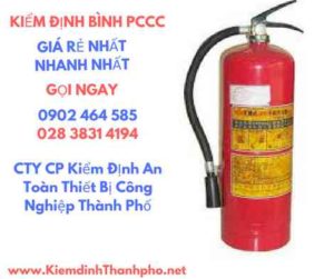 Hình ảnh kiểm định BÌnh PCCC