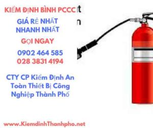 Hình ảnh kiểm định BÌnh PCCC