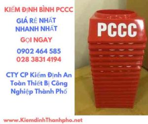 Hình ảnh kiểm định BÌnh PCCC