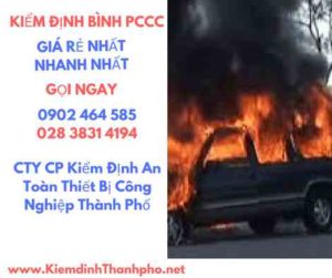 Hình ảnh kiểm định BÌnh PCCC