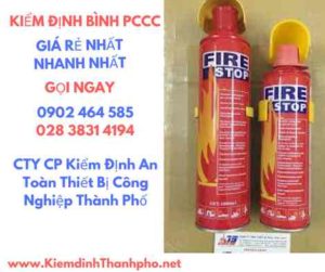 Hình ảnh kiểm định BÌnh PCCC