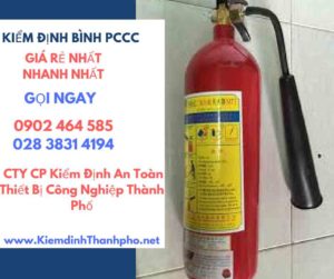 Hình ảnh kiểm định BÌnh PCCC