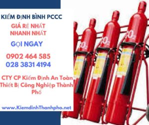 Hình ảnh kiểm định BÌnh PCCC