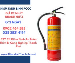 Hình ảnh kiểm định BÌnh PCCC