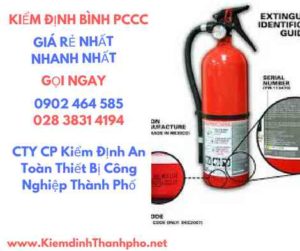 Hình ảnh kiểm định BÌnh PCCC