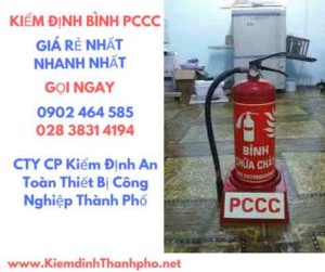 Hình ảnh kiểm định BÌnh PCCC