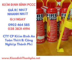 Hình ảnh kiểm định BÌnh PCCC