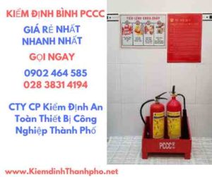 Hình ảnh kiểm định BÌnh PCCC