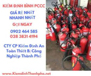 Hình ảnh kiểm định BÌnh PCCC