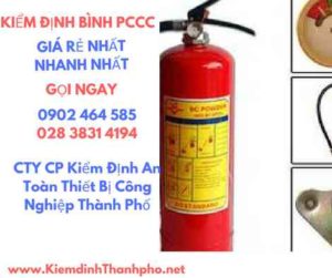 Hình ảnh kiểm định BÌnh PCCC