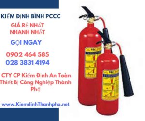 Hình ảnh kiểm định BÌnh PCCC