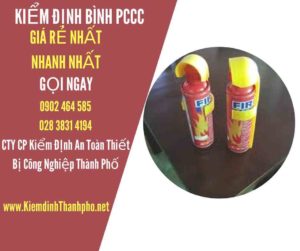 Hình ảnh kiểm định BÌnh PCCC