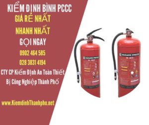 Hình ảnh kiểm định BÌnh PCCC