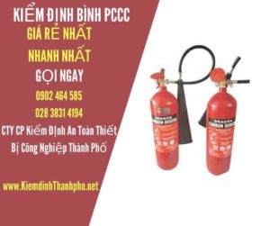 Hình ảnh kiểm định BÌnh PCCC