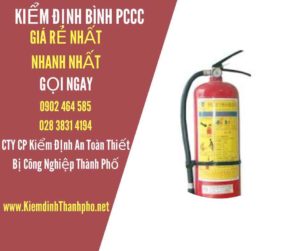 Hình ảnh kiểm định BÌnh PCCC