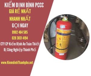 Hình ảnh kiểm định BÌnh PCCC