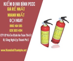 Hình ảnh kiểm định BÌnh PCCC