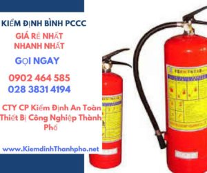 Hình ảnh kiểm định BÌnh PCCC