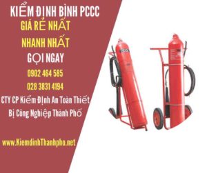 Hình ảnh kiểm định BÌnh PCCC