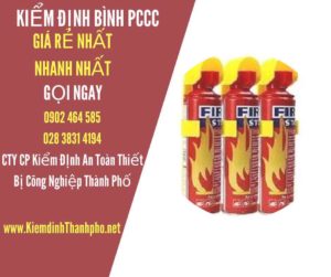 Hình ảnh kiểm định BÌnh PCCC