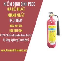 Hình ảnh kiểm định BÌnh PCCC