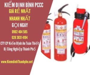 Hình ảnh kiểm định BÌnh PCCC