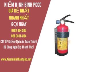 Hình ảnh kiểm định BÌnh PCCC