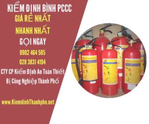 Hình ảnh kiểm định BÌnh PCCC