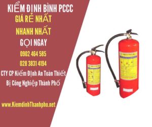 Hình ảnh kiểm định BÌnh PCCC